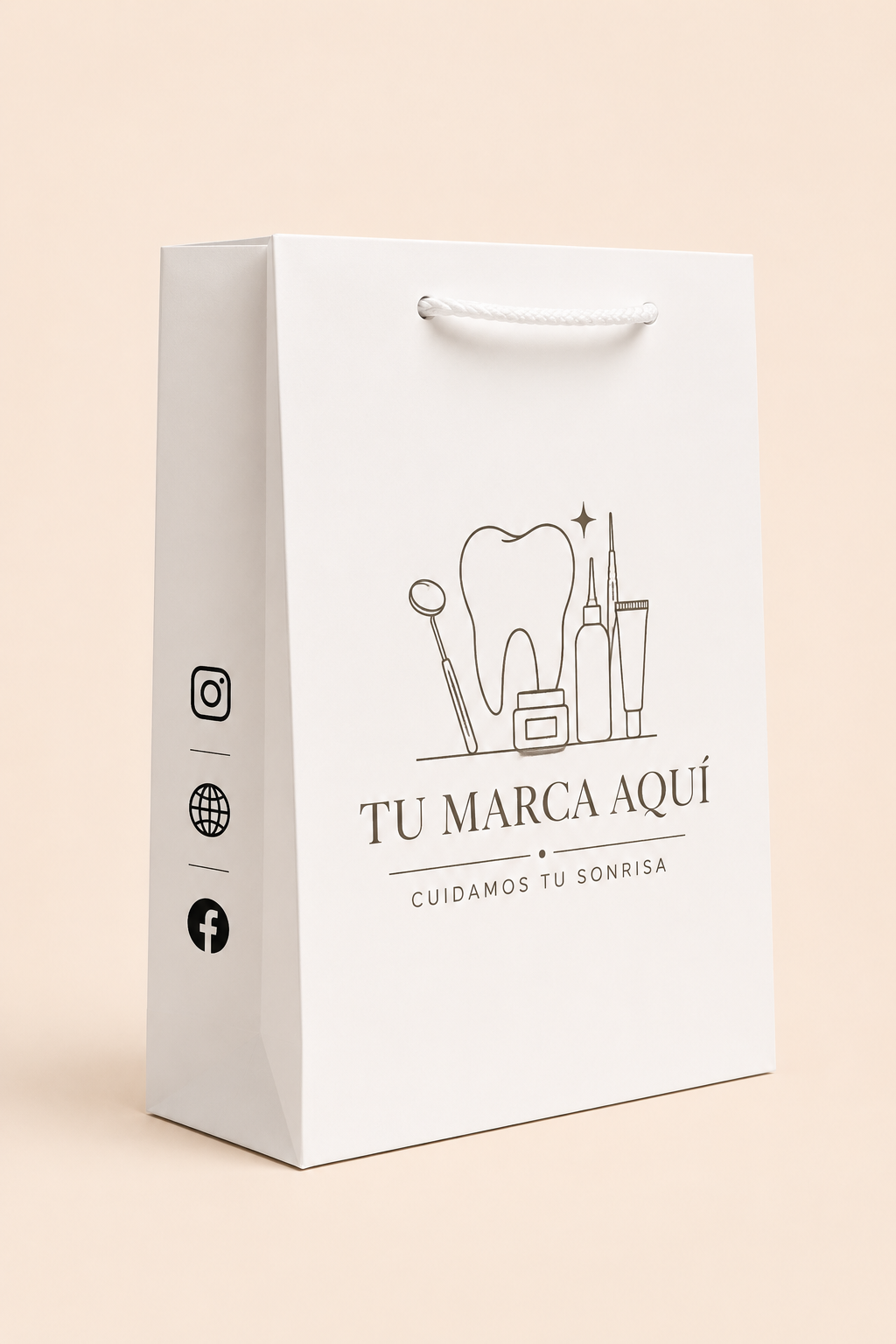 SB215 -Shopping bag Pequeña 7.75 ″x 6.75 ″x 4″
