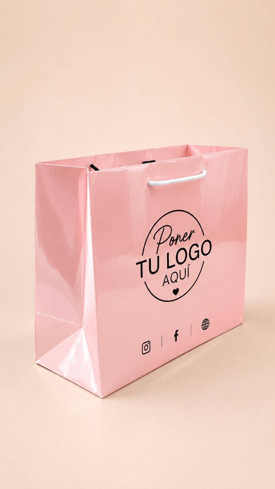 SB213 - Shopping bag Mediana 11.5 ″x 8.5 ″x 4.75″