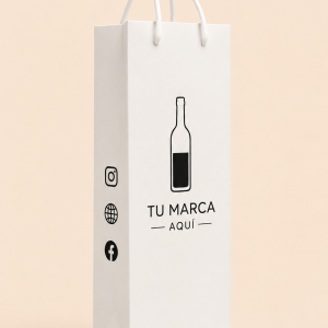 SB240 - Shopping bag para Botella 4″x14″x 4″