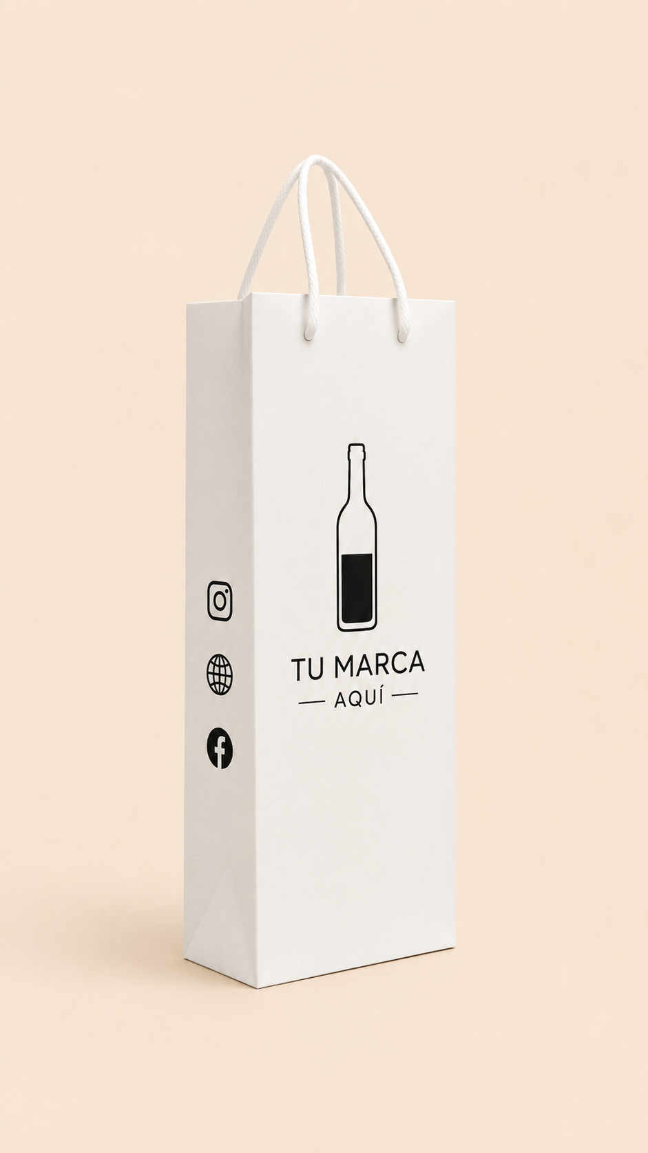 SB240 - Shopping bag para Botella 4″x14″x 4″